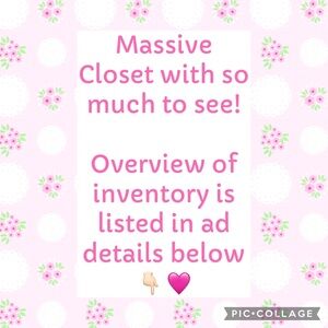 See details for awesome closet info 🥰